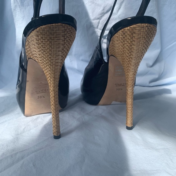 Authentic Gucci heels platform sling backs EUC - Picture 6 of 13